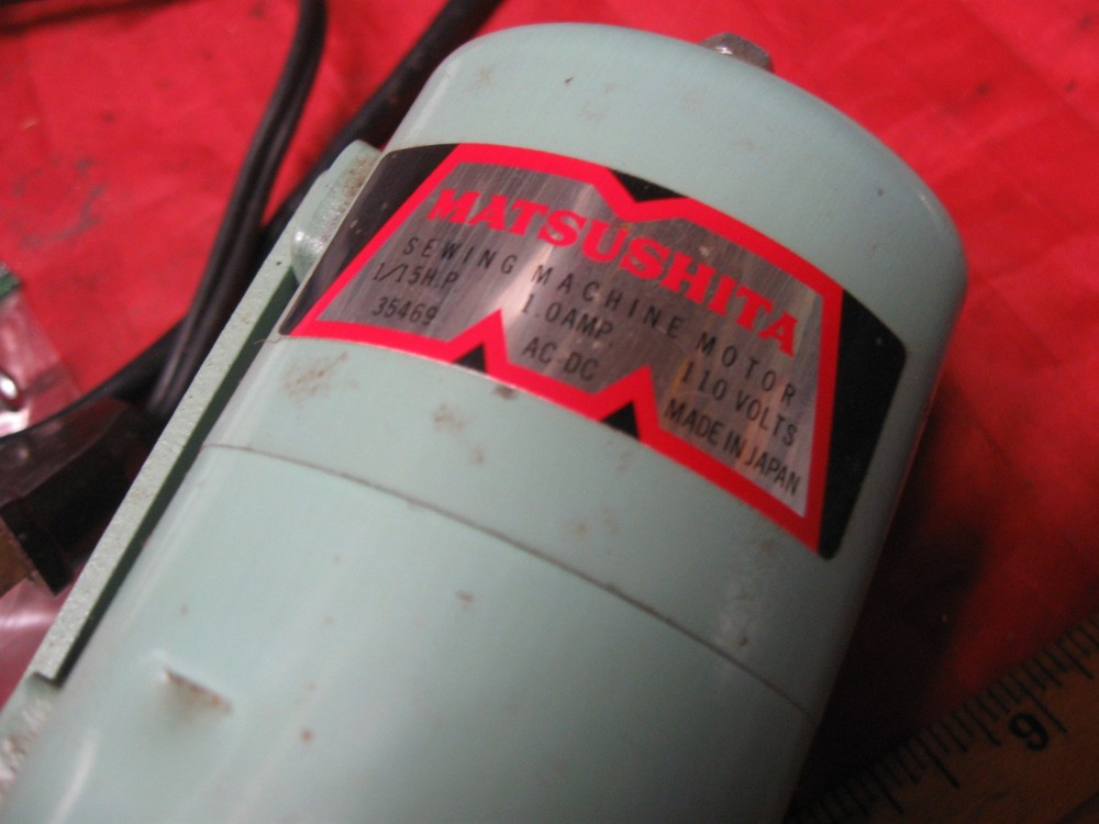 Dressmaker Sewing Motor Light Socket On/Off Switch MATSUSHITA Unknown Model #
