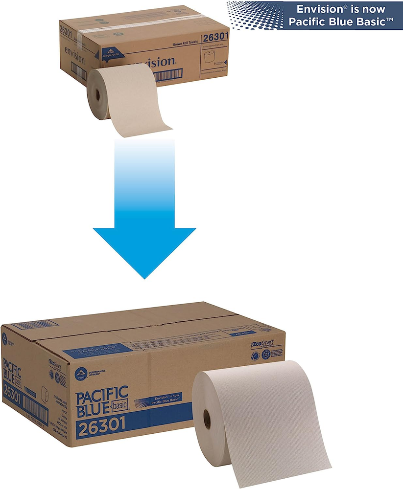 Georgia-Pacific Blue Basic Recycled Hardwound Paper Towel Rolls by GP PRO