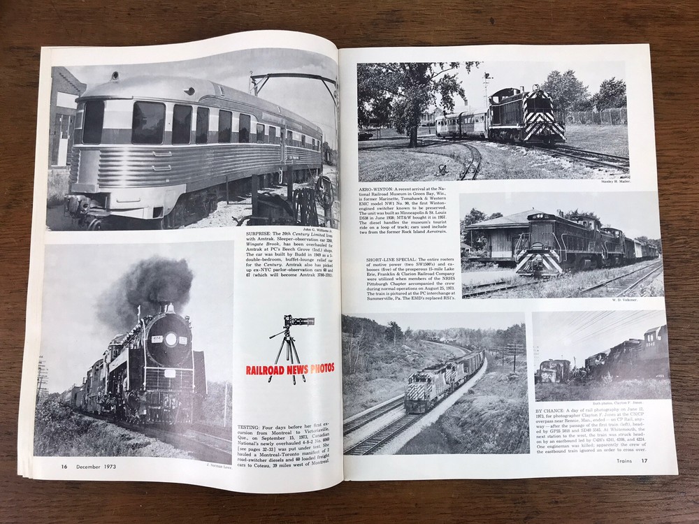 Vintage Trains Magazine December 1973 Issue