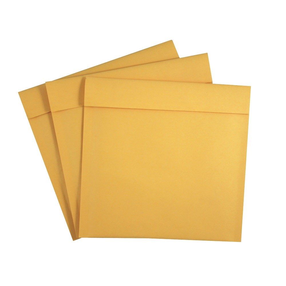 10 Pack 6.25" x 6.5" Disc Kraft Bubble Mailers Padded Envelopes