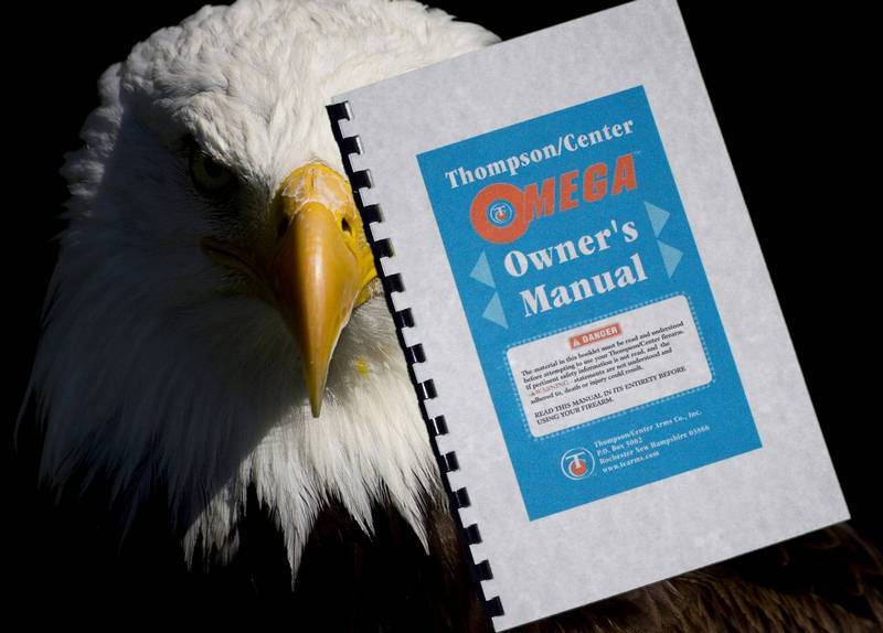 THOMPSON CENTER T/C OMEGA Muzzleloader RIFLE Gun Owners  MANUAL