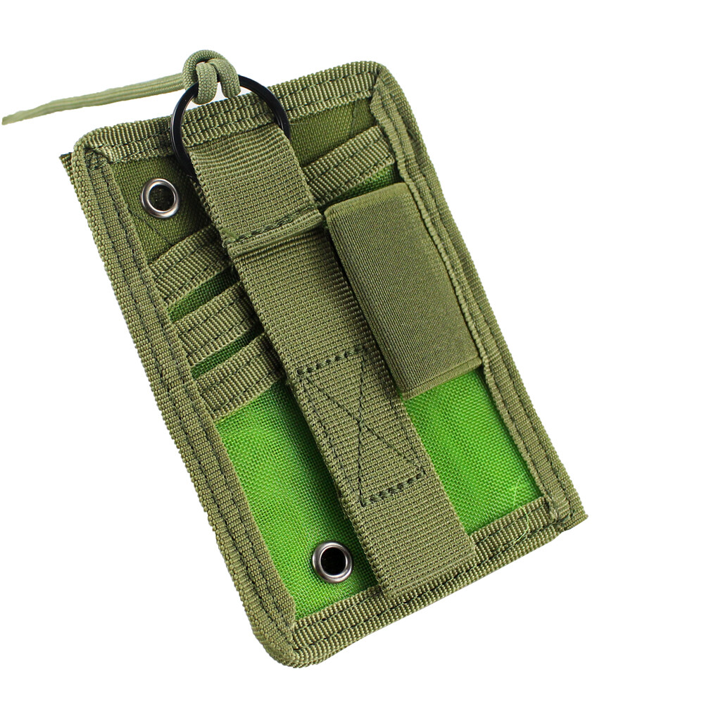 Tactical ID Card Holder Organizer with Neck Lanyard Hook&Loop Patch Badge Holder