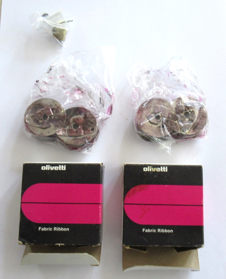 2 Boxes Olivetti Duo-Pak Typewriter Ribbon Black & Red 74156