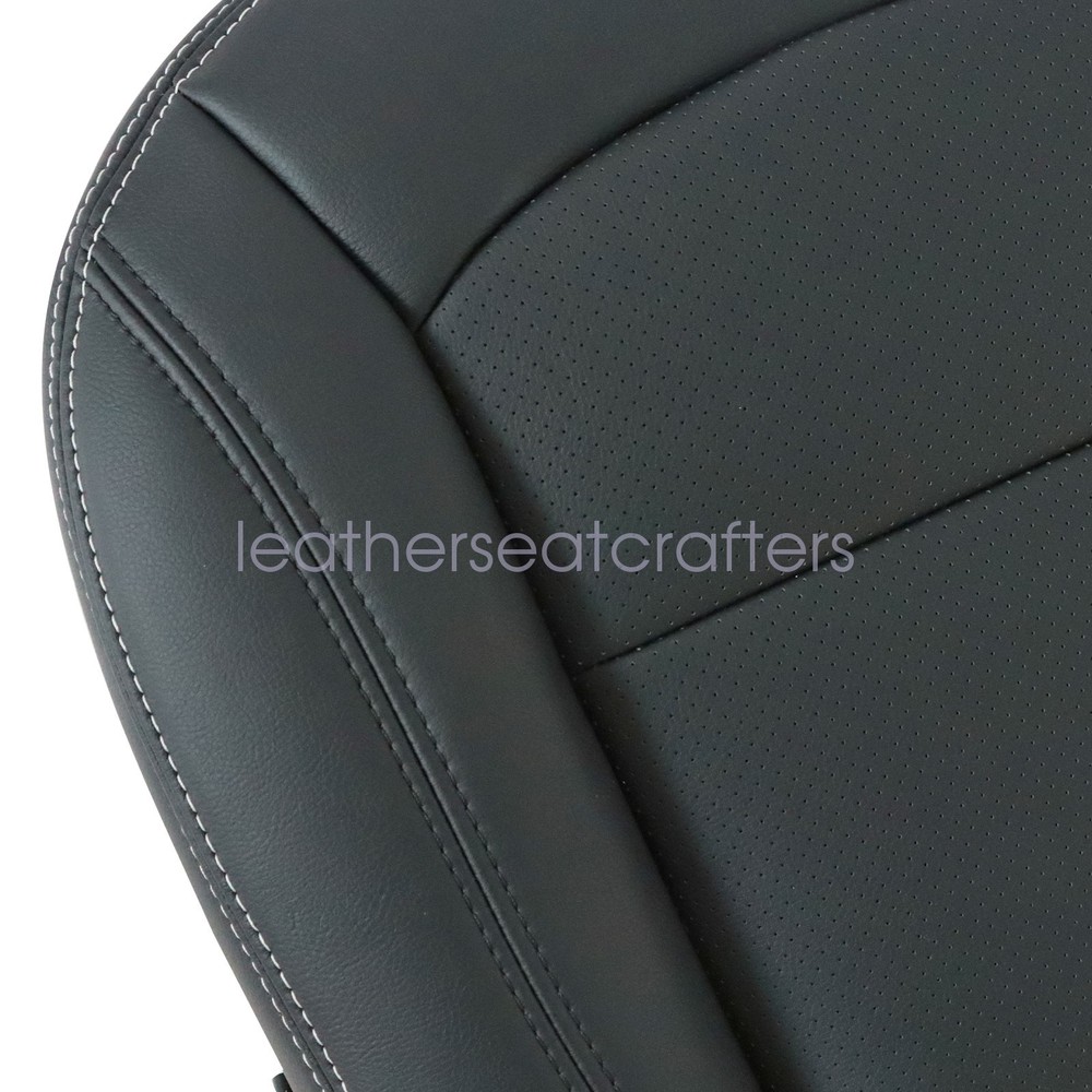Driver Bottom Leather Seat Cover Blk PERF For 2016 2017 2018 2019 Ford Explorer