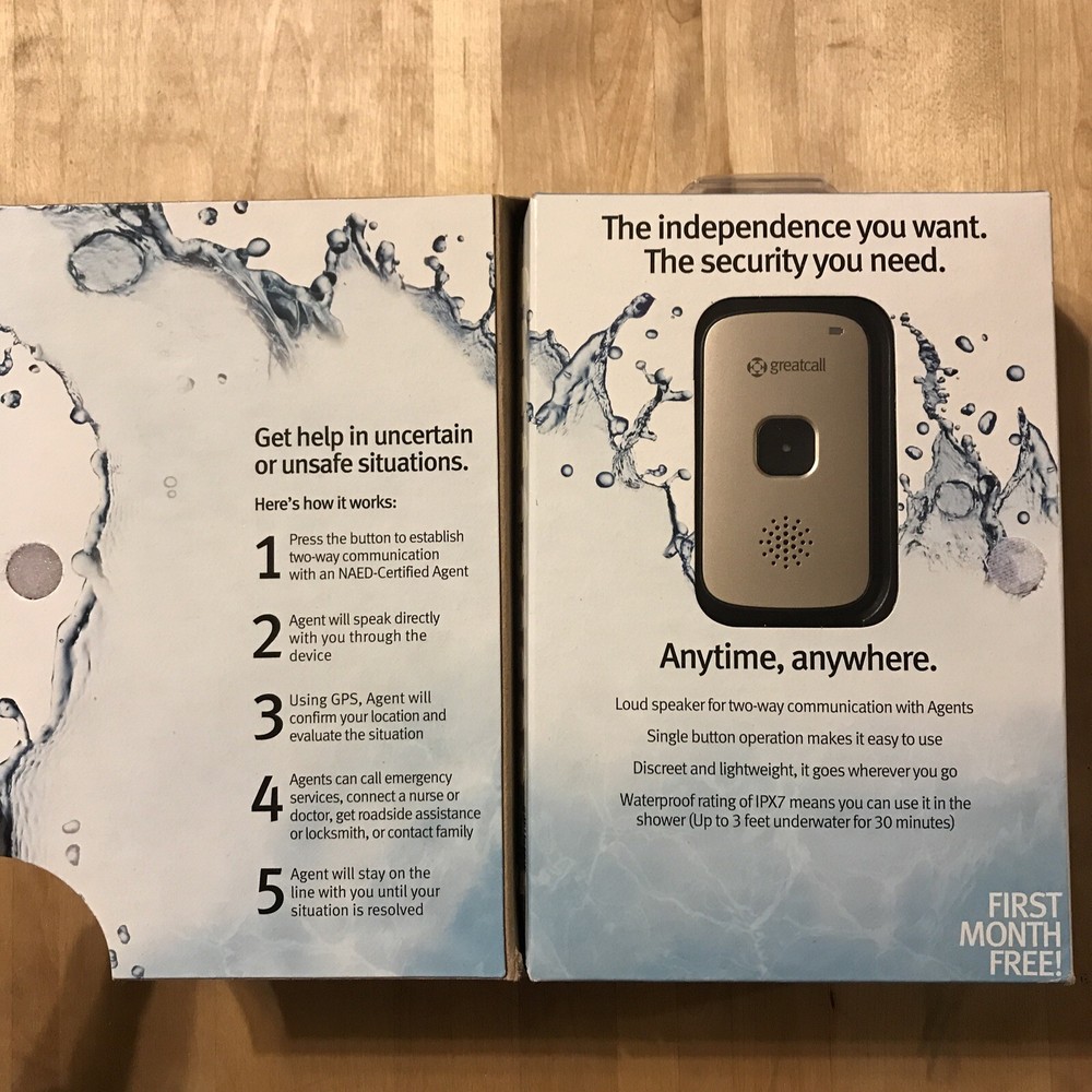 GreatCall (5STAR3-DIR-SLV) Urgent Response One-touch Waterproof Device - Silver