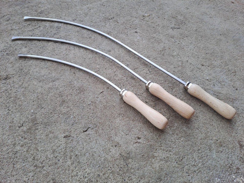 Flocking irons (saddle fitting tools), a Set of 5 Saddlery Tools