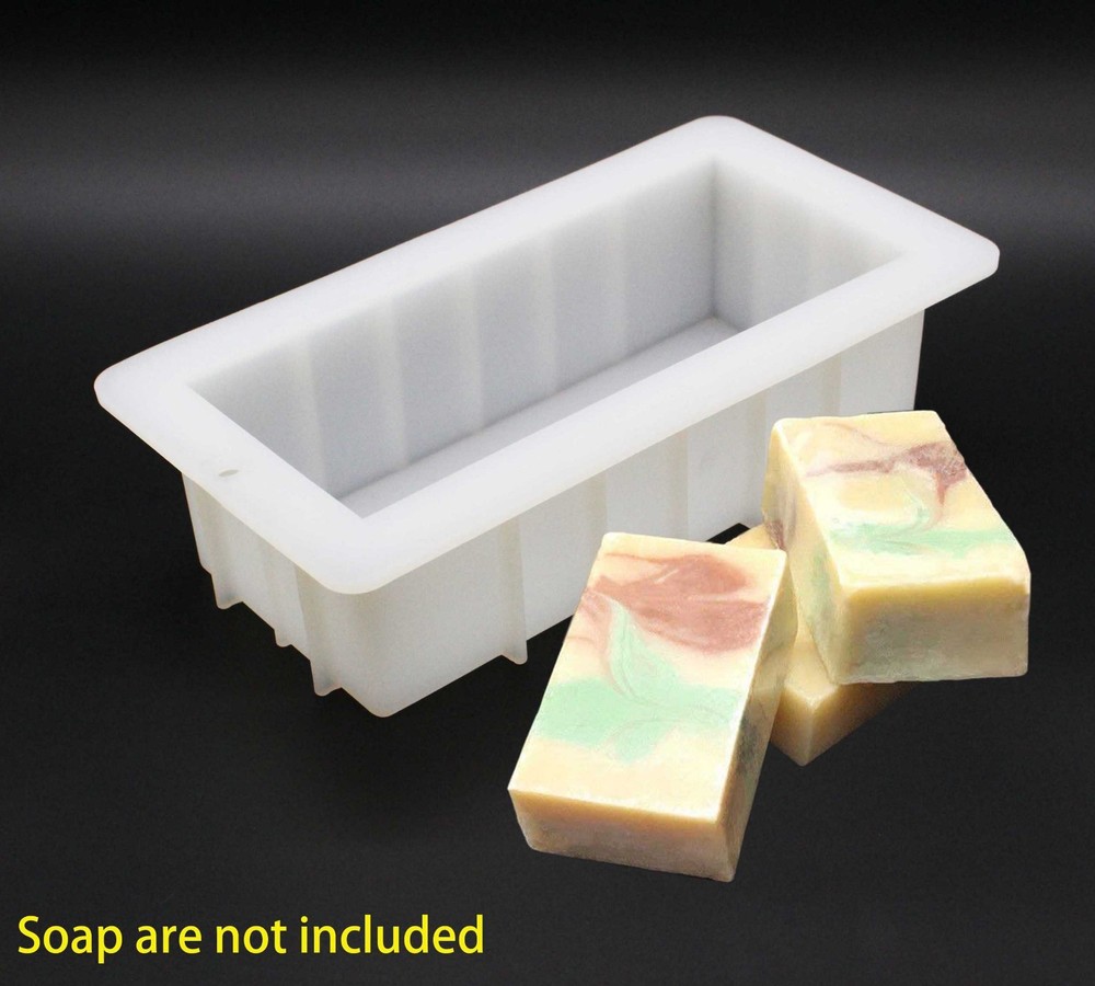 Rectangular Silicone DIY Rectangle Loaf Soap Mold 39 oz ~ US Seller