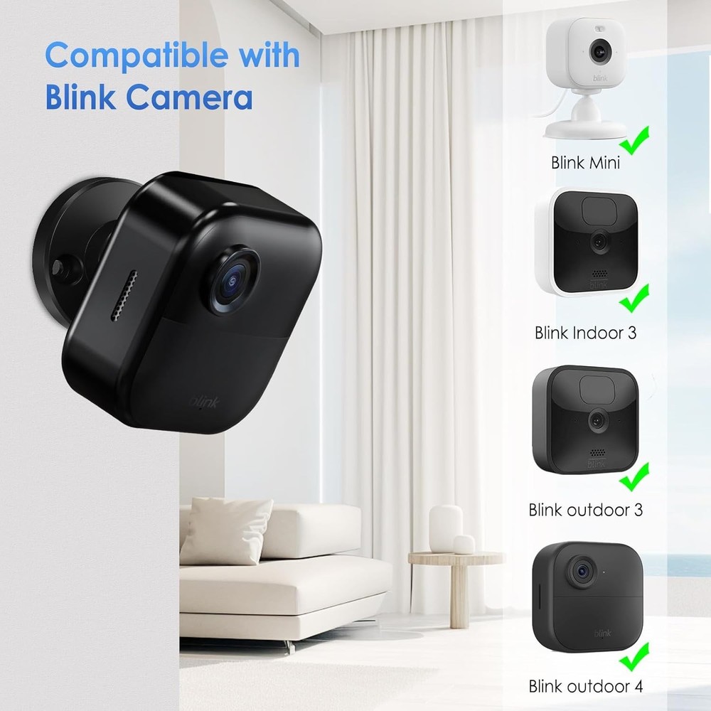 High-Quality 360° Adjustable Mount - 3 Pack for Blink Cameras, Easy Install