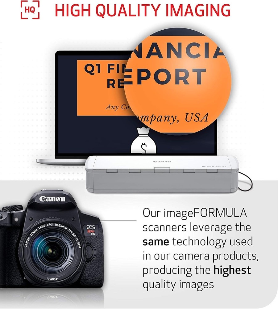 imageFORMULA R10 - Portable Document Scanner, USB Powered, Duplex Scanning, Docu