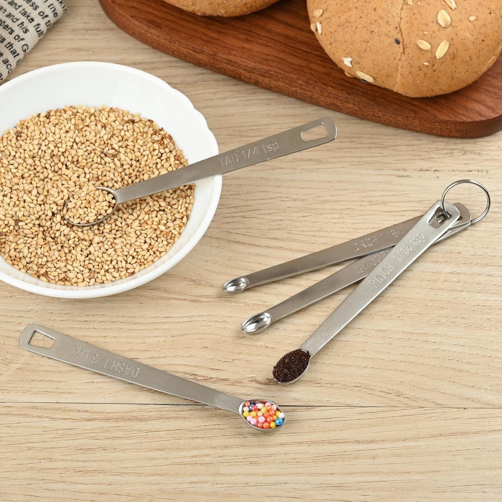 Measuring Spoons Set, Mini Tiny Spoon, Small spoons for Spice Jars, 1/8, 1/16...