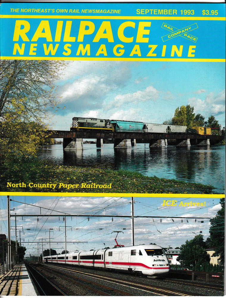 RAILPACE  NEWSMAGAZINE           Sept.  1993          Very Good Condition