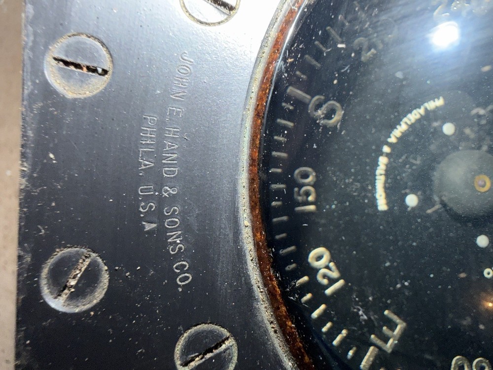Antique Ship Compass John E Hand Sons Philly Maritime Commission Binnacle WWII