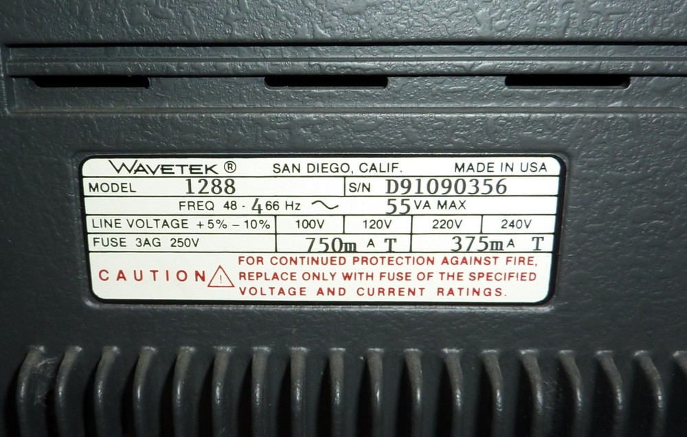 Wavetek Model 288 20MHz Synthesized Function Generator Very Good Condition~Works