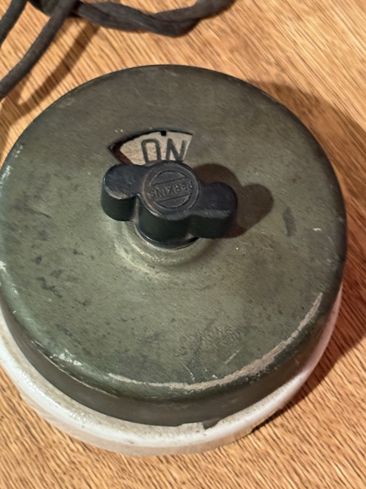 Antique Perkins Brand Light With Large Switch