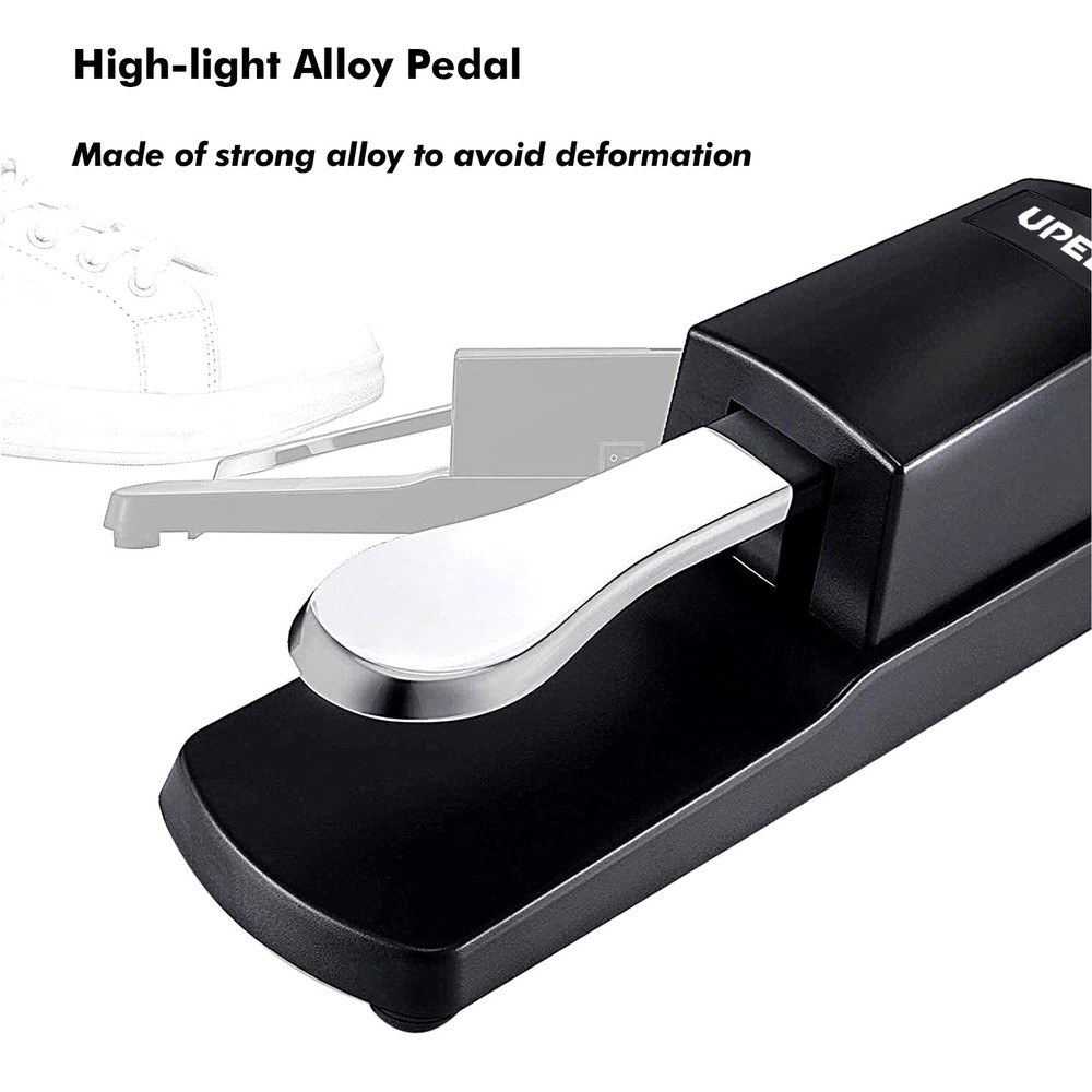Universal Sustain Pedal for Digital Piano, Keyboard, Synthesizer, Controller,...