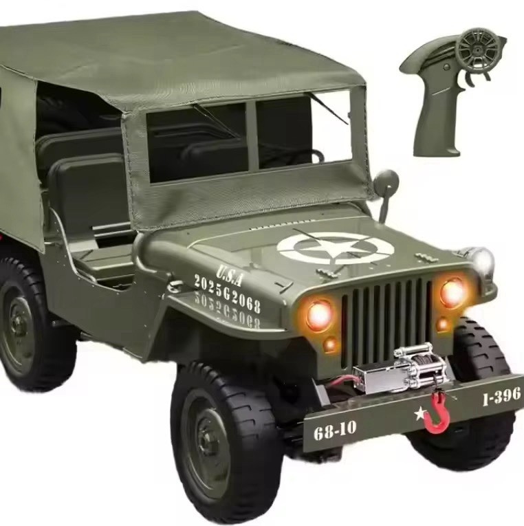 1941 Jeep Willys US Army Remote Control Car Toy,