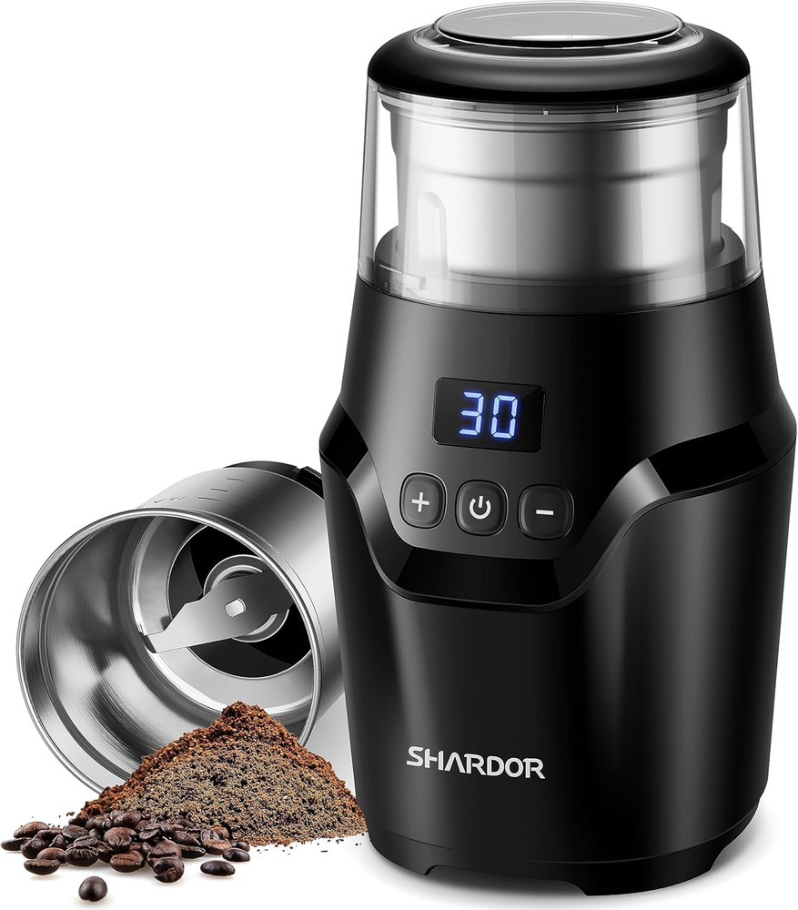 Adjustable Coffee Grinder Electric, Super Silent Electric Coffee Bean Grinder wi