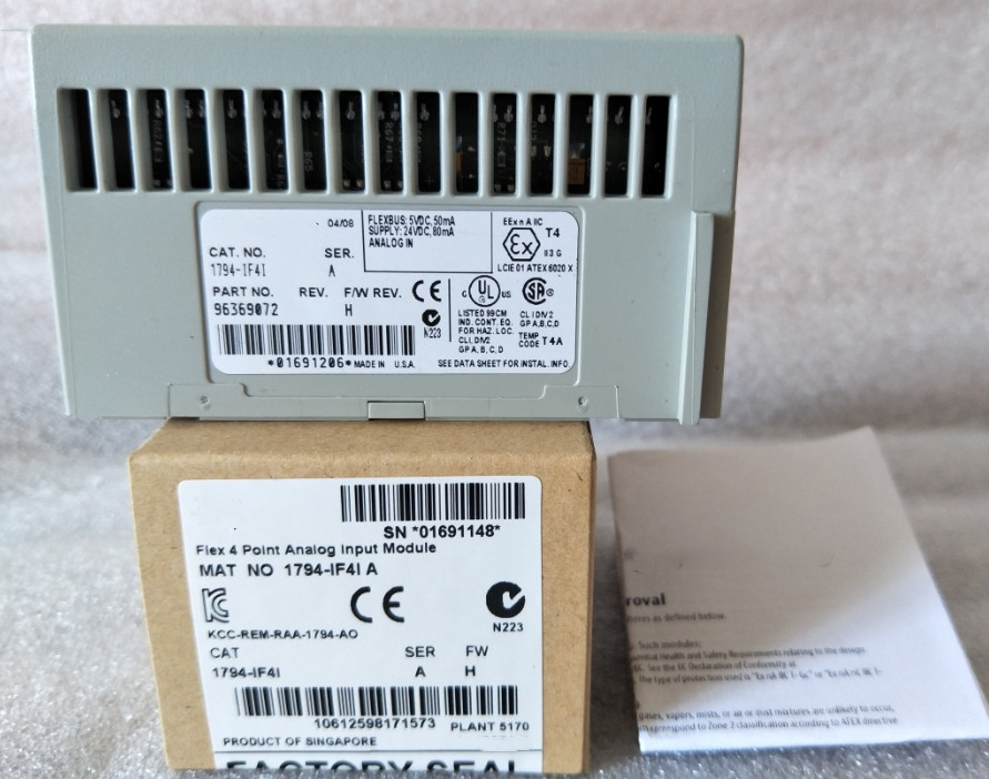 New Factory Sealed AB 1794-IF4I SER A Flex 4 Point Analog Input Module 1794IF4I