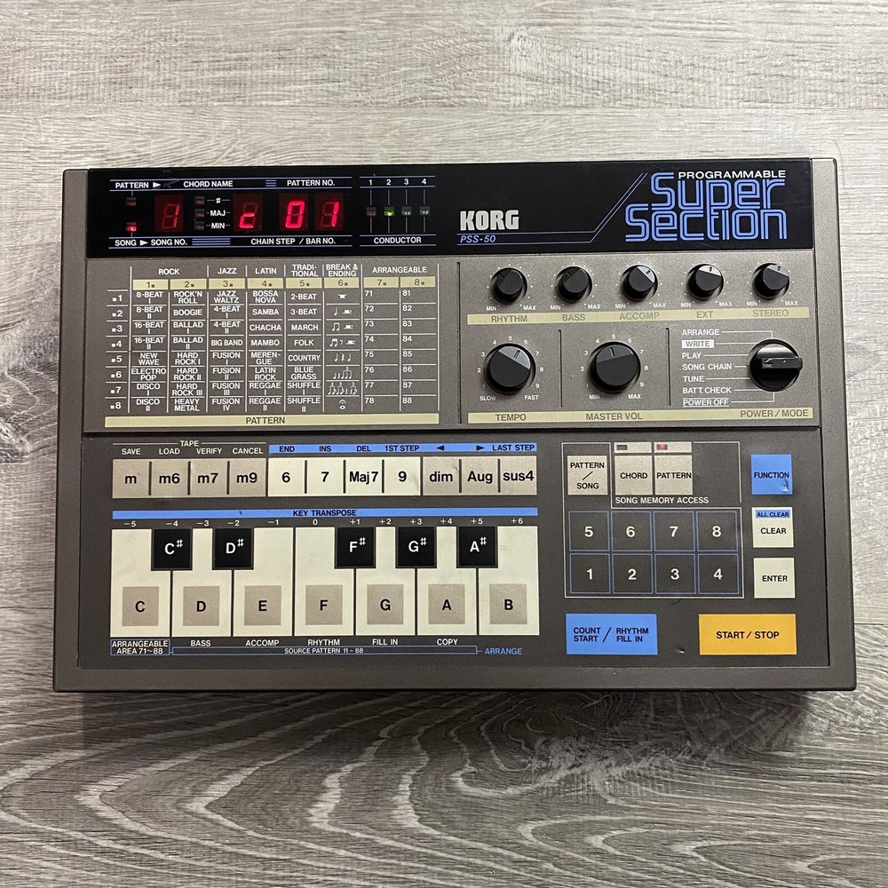 Korg PSS-50 Programmable Super Section Portable Synthesizer Tested🔥🔥🔥