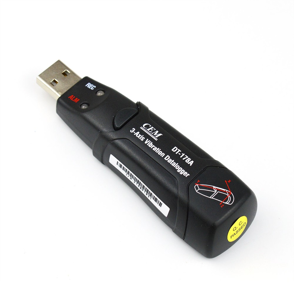 CEM DT-178A 3-Axis Shock Vibration Acceleration Data Logger 8M Memory FFT ✦KD