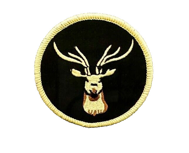 VINTAGE STYLE STAG DEER EMBROIDERED IRON-ON PATCH...