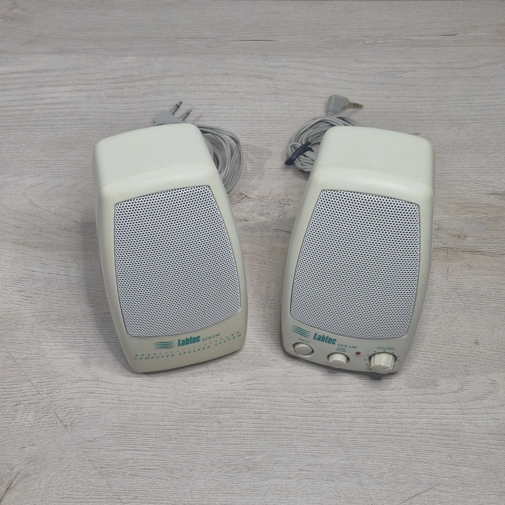 Vintage Computer Parts: Used Labtec LCS-150 Computer Speaker System