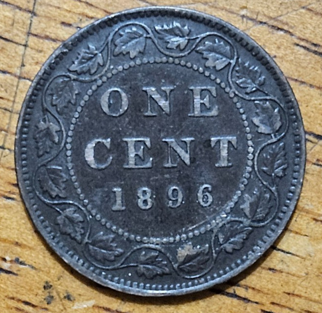 Canada 1896 Large One Cent Check It Out!! KM# 7 #AB953