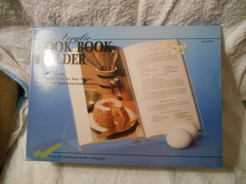 Acrylic Cookbook/tablet stand