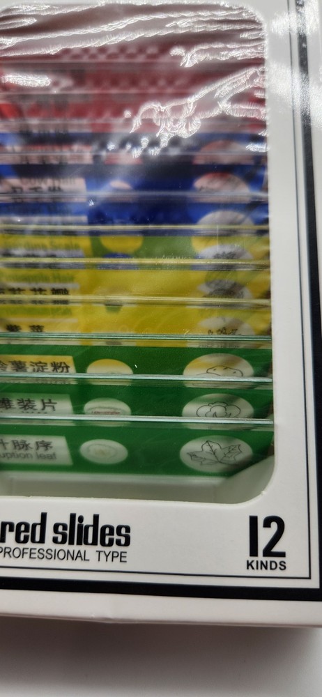 24 Prepared Microscope Slides Specimen 3 Microscopes LOT