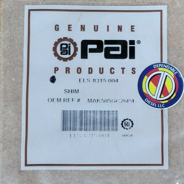Piston Liner Shim for Mack E7/E-Tech/ASET. Ref# 505GC26P4 Size (.004in). 1 Qty.
