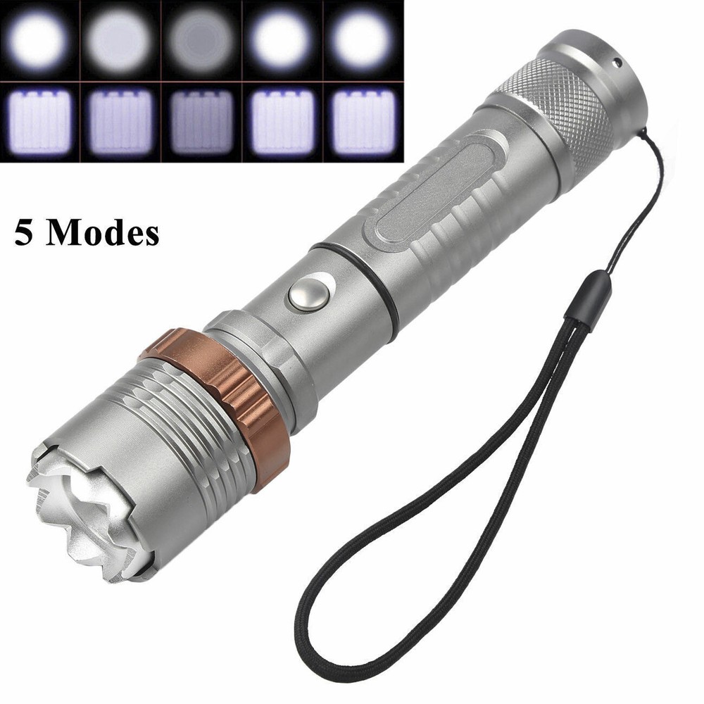 950000000 Lumen Super Bright LED Tactical Flashlight Rechargeable LED Work Light