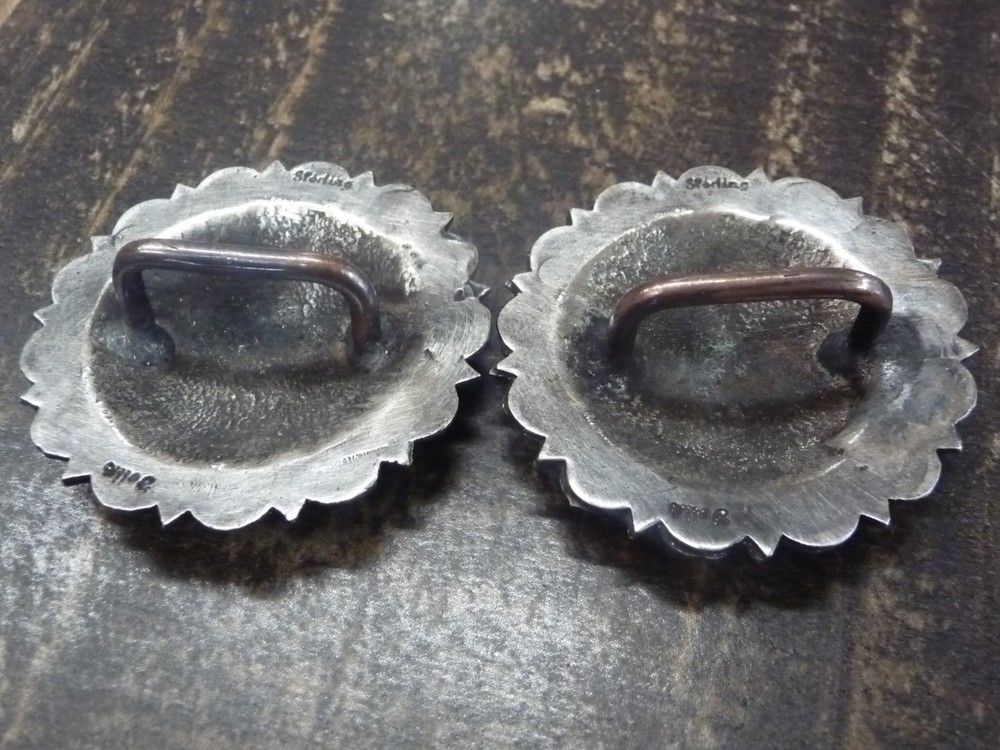 Card Suit Sterling Conchos 1 7/8"