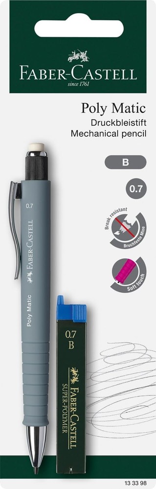 Faber-Castell Polymatic 0.7mm Mechanical Pencil - Assorted Colours Mechanical pe