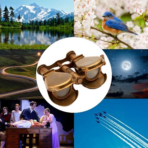 COMPACT FOLDING BINOCULARS