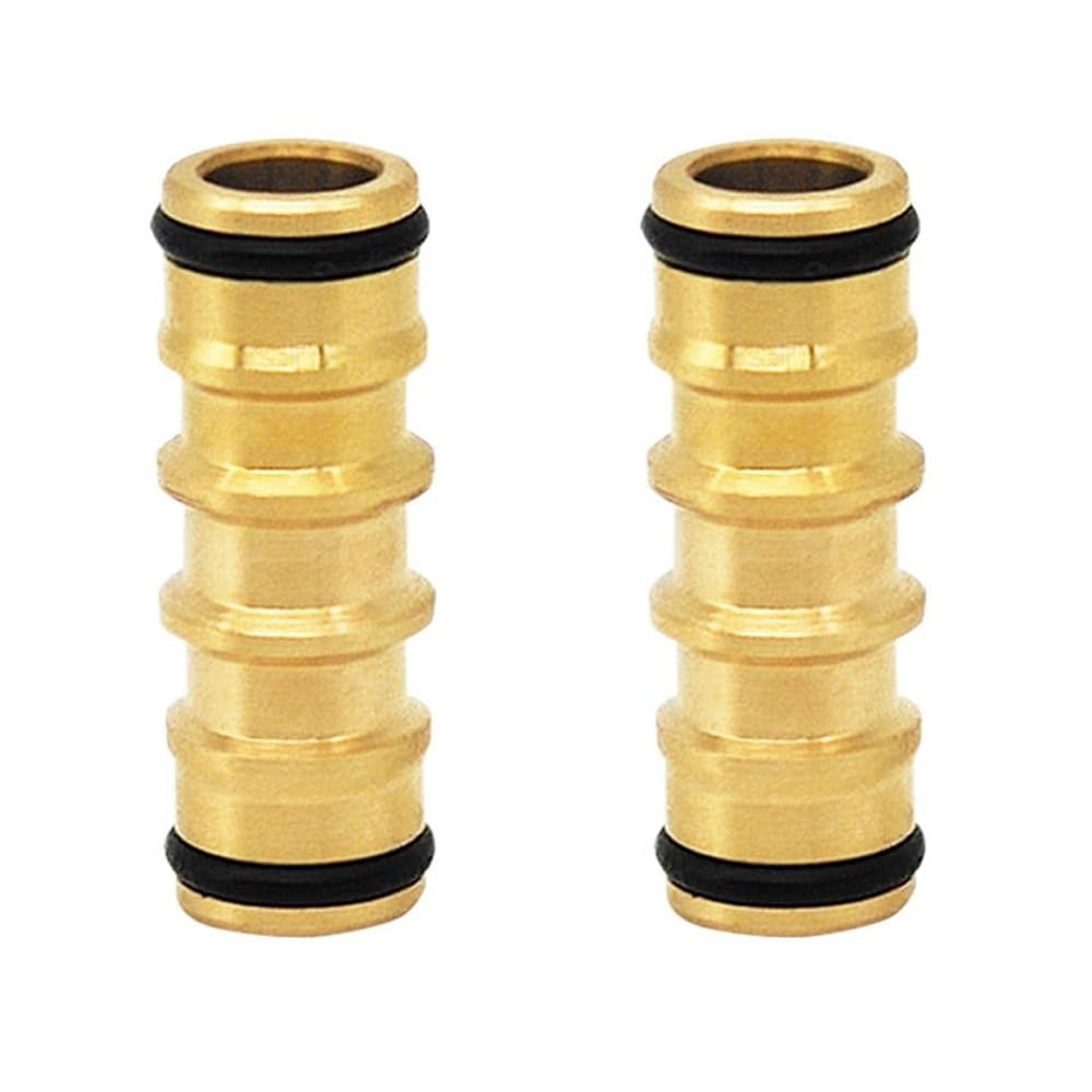 2 Pack Garden Hose Quick Connect Coupler Extension Connector Adapter Joiner M...