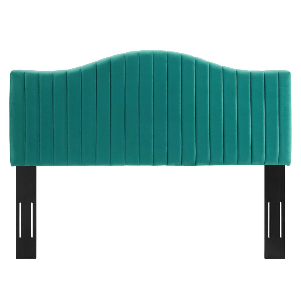 Modway Brielle Performance Velvet Twin Headboard in Teal