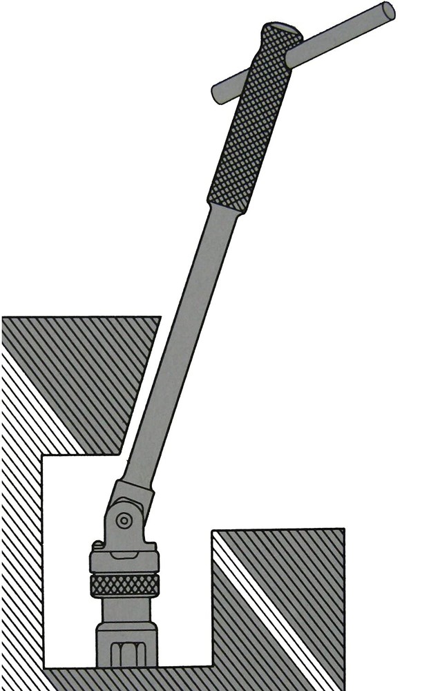 TOP 1/2" RATCHET SPINNER HANDLE (36 GEAR/336mm) SH-4