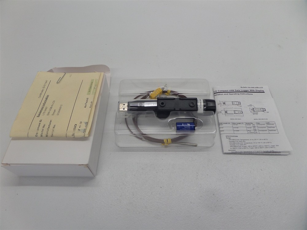 Dwyer DW-USB-6-LCD Thermocouple Temperature USB Data Logger