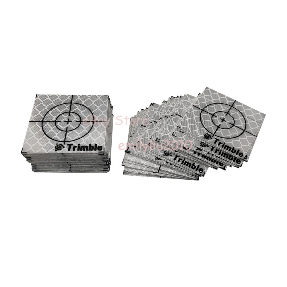 New 100PCS Trimble Reflector Sheet 40x40mm Reflective Tape Target