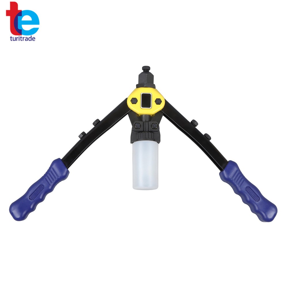 Multi-purpose 1/4 Pop Rivet Gun Kit 210Pcs Blind Rivets 13" Hand Riveter Tool