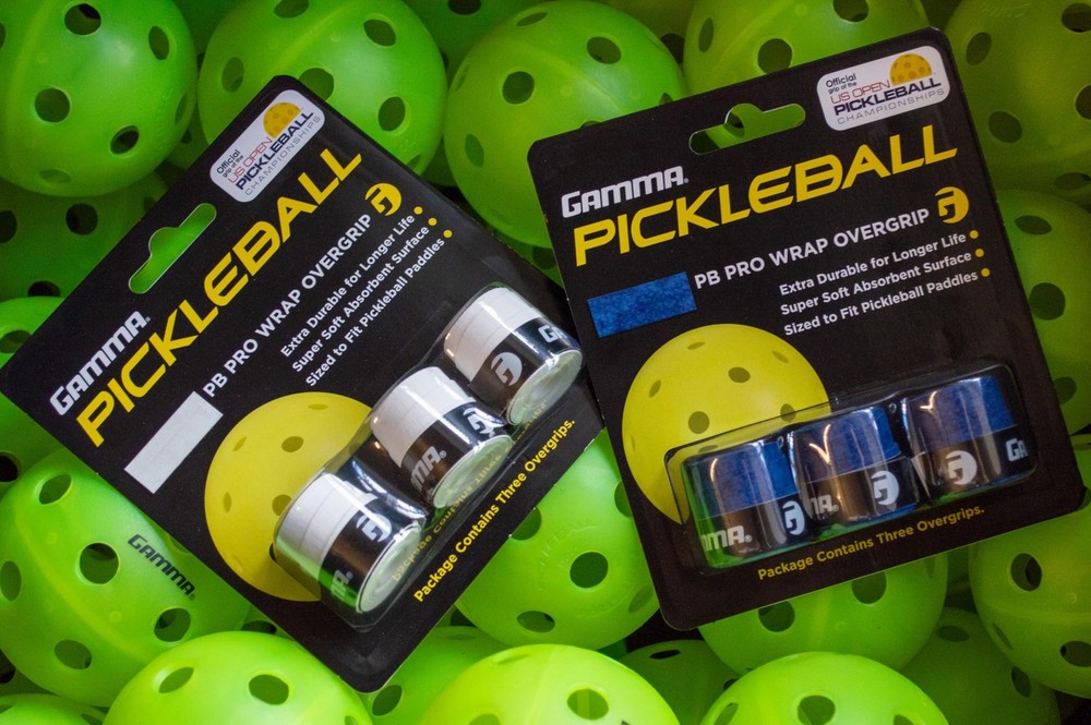 Gamma Pickleball Pro Wrap Overgrip, Tacky, Durable, Soft 3 Pack, Blue