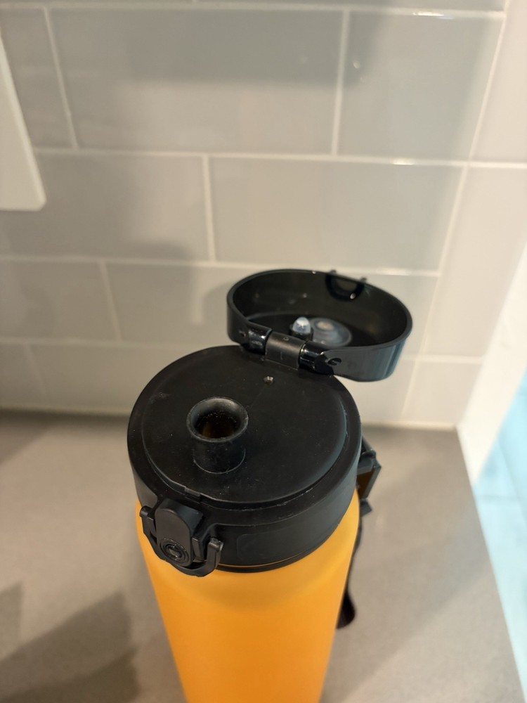 YoungLA Water Bottle Yellow Plastic EUC