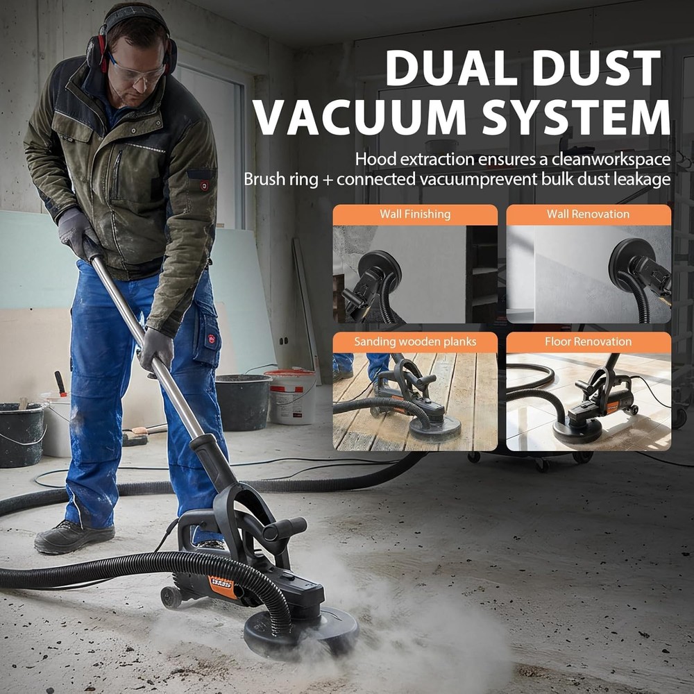 Floor Grinding Machine 3800W Concrete Polisher Heavy Duty Tool
