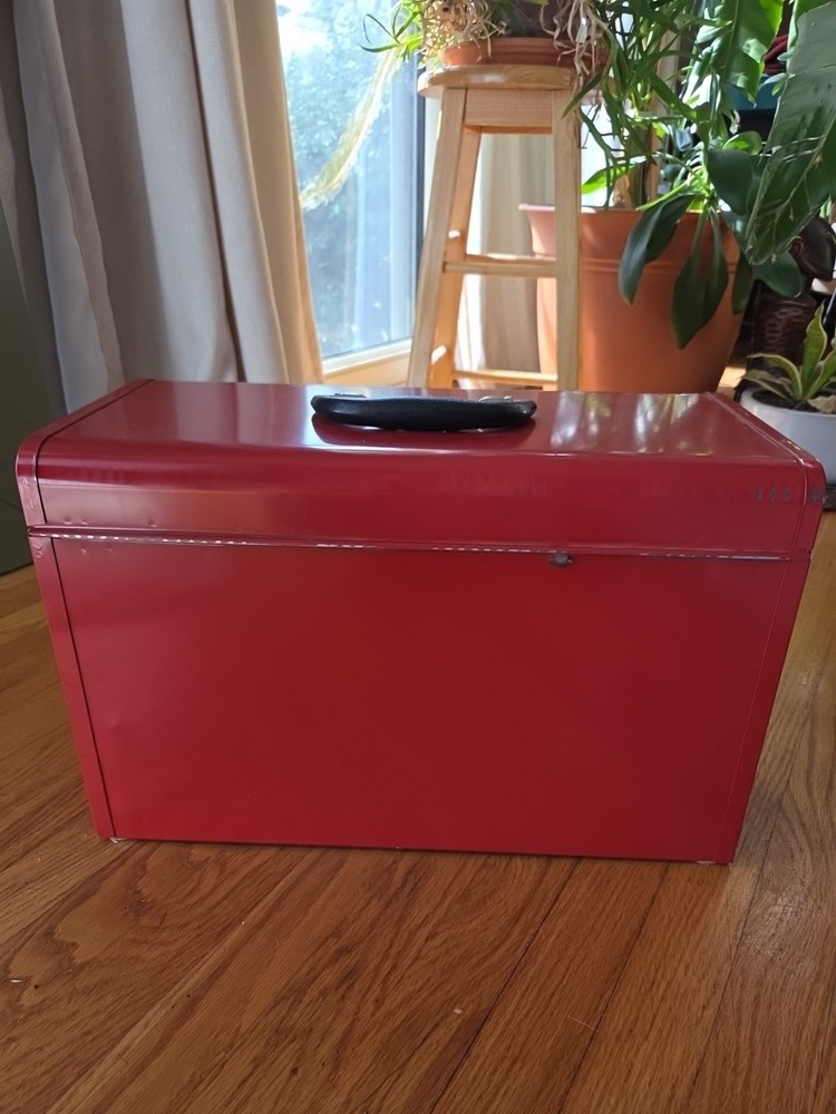 Vintage Craftsman 2 Two Drawer Deep Top Tool Box Red Toolbox