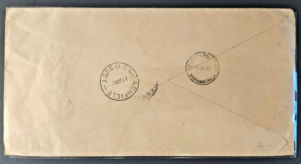 NORWAY 1949 MAIL TO AUSTRALIA (JF)