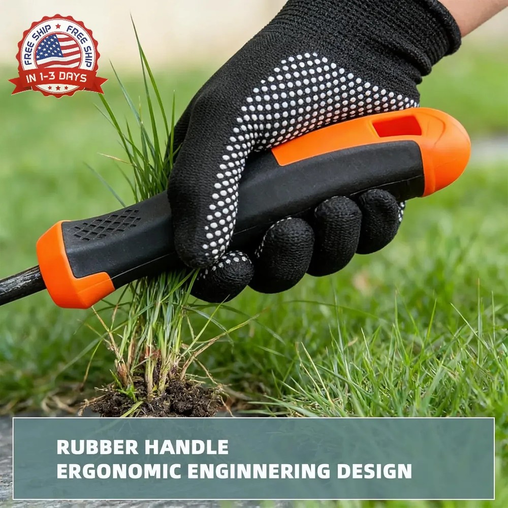 Weed Puller Tool, Durable Garden Weeder, Dual-Purpose Manual Weed Remover with M