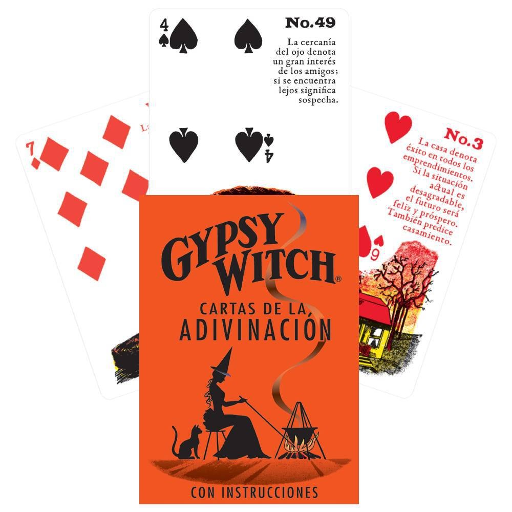 GYPSY WITCH TAROT SPANISH CARD DECK ESOTERIC TELLING US GAMES SYSTEMS NEW