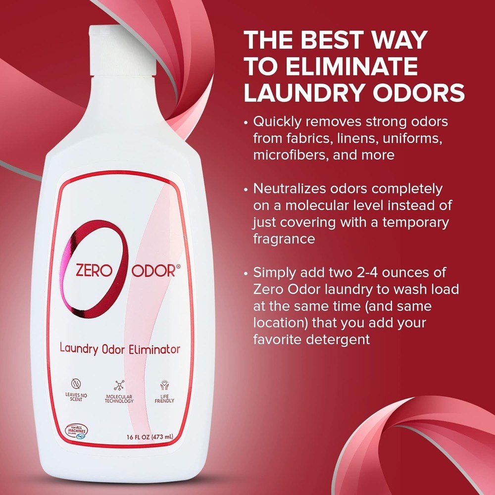 Laundry Odor Eliminator - Permanently Eliminate laundry Odor – Patented Molec...
