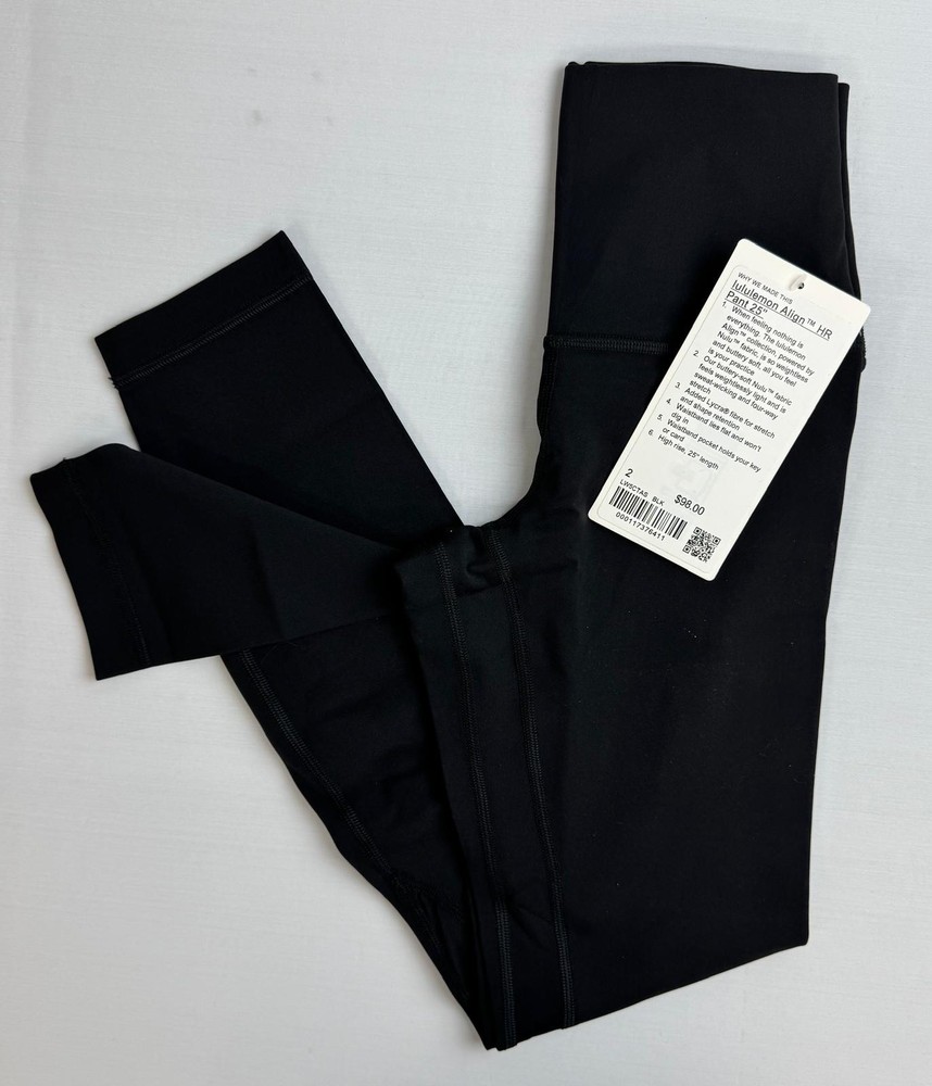 NWT Align™ High-Rise Pant 25" Black Size 2. lululemon