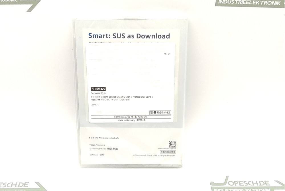Siemens simatic STEP 7 Professional Upgrade V15.1 / 2017 SR1 Combo